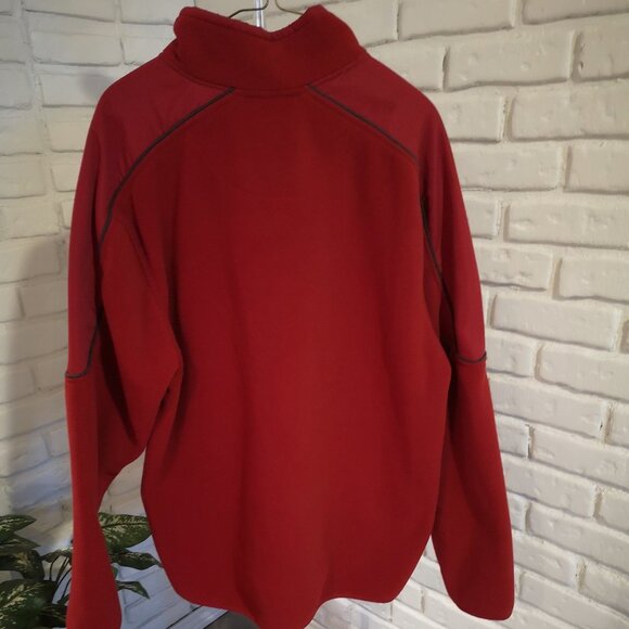 Nevada Men's 1/4 Zip Red Fleece Pullover - Picture 2 of 9